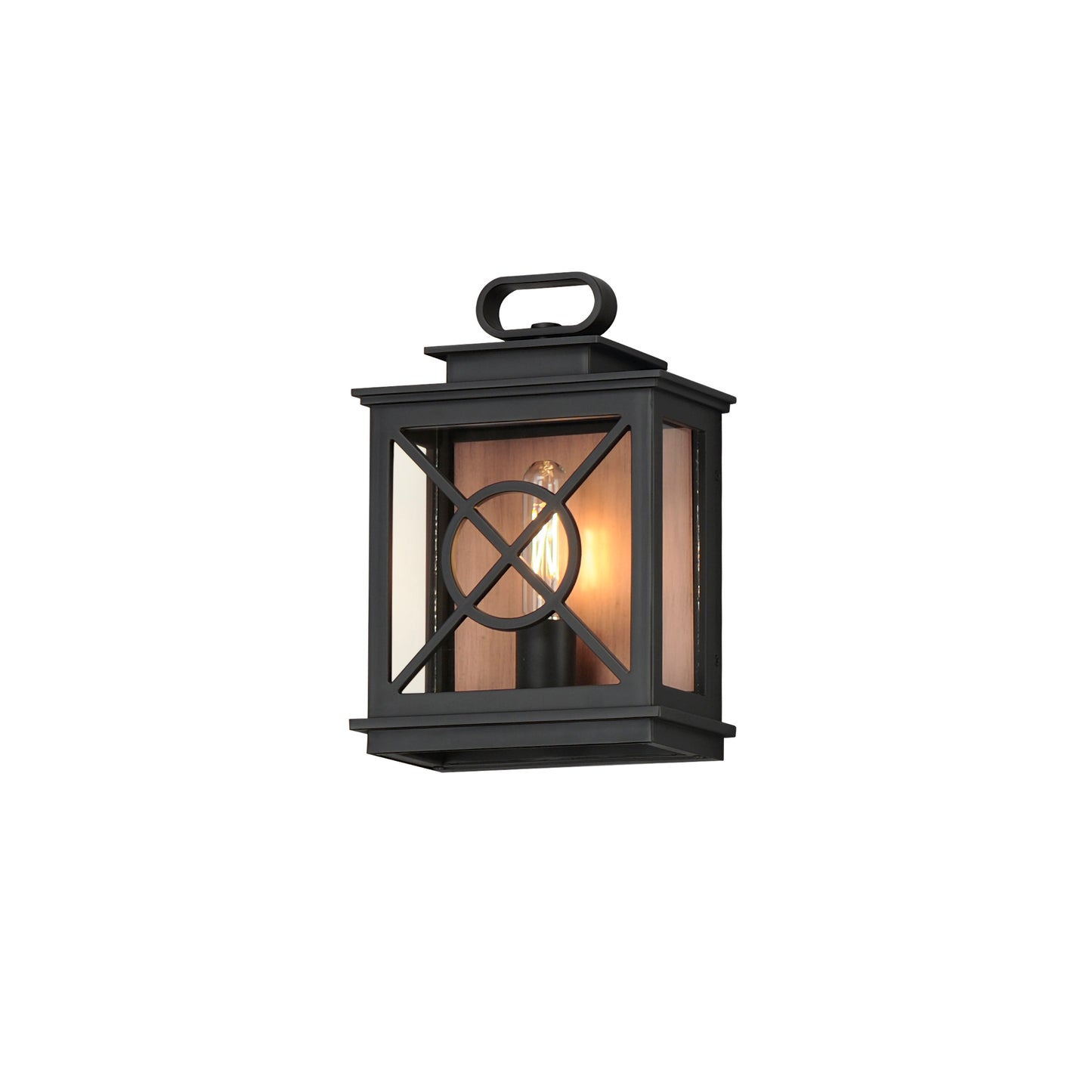 Yorktown VX Outdoor Pocket Sconce Black/Aged Copper by Maxim Lighting