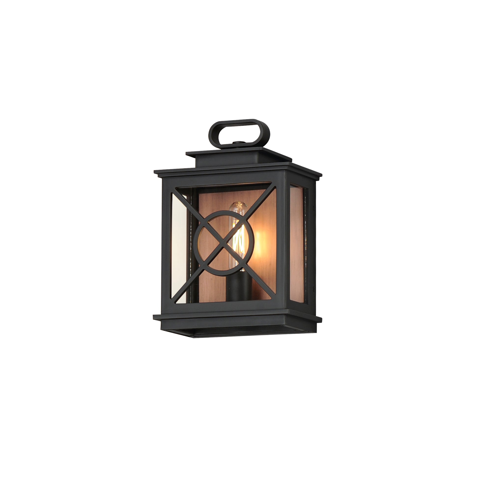 Yorktown VX Outdoor Pocket Sconce Black/Aged Copper by Maxim Lighting