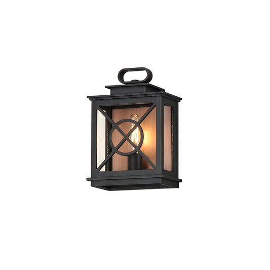 Yorktown VX Outdoor Pocket Sconce Black/Aged Copper by Maxim Lighting