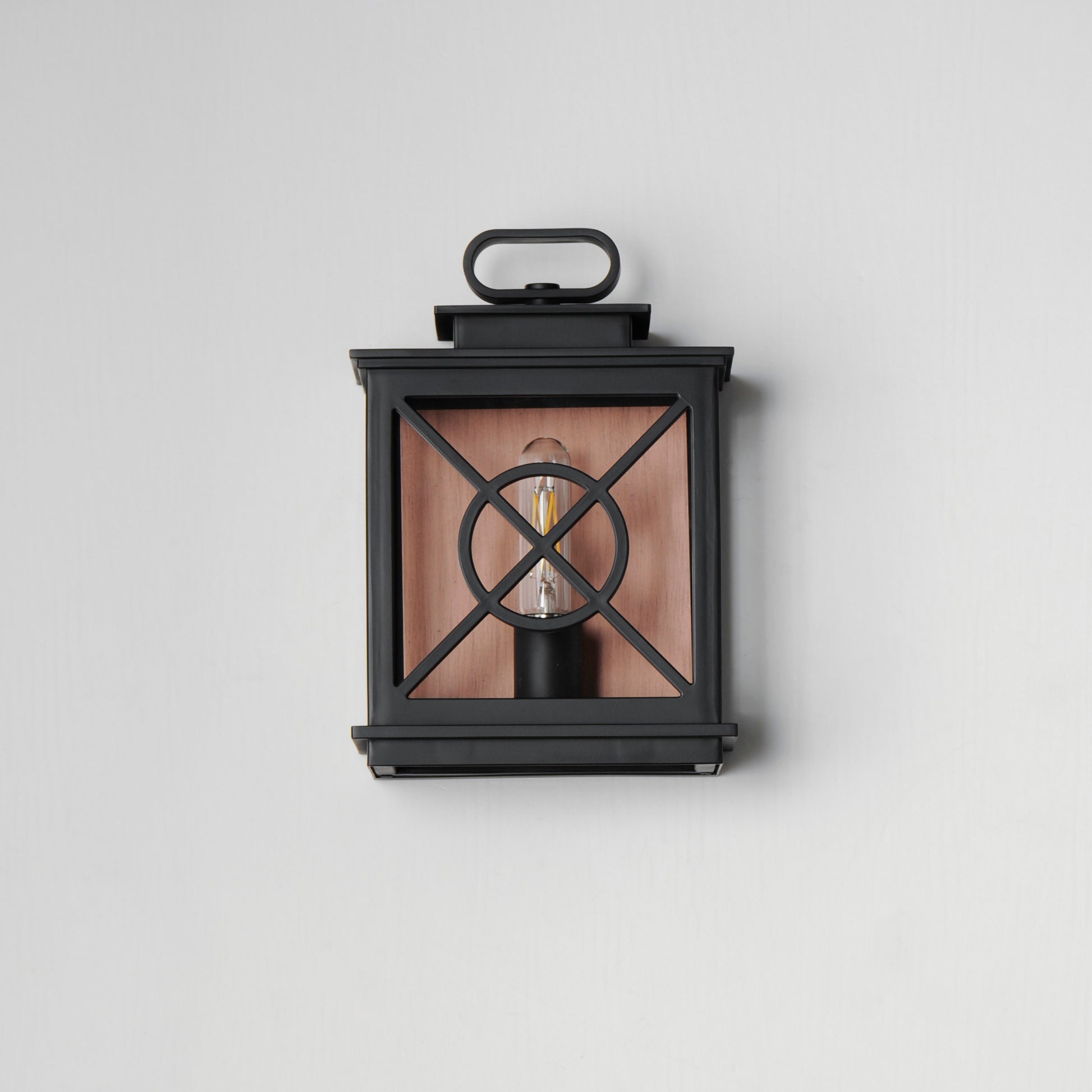 Yorktown VX Outdoor Pocket Sconce Black/Aged Copper by Maxim Lighting