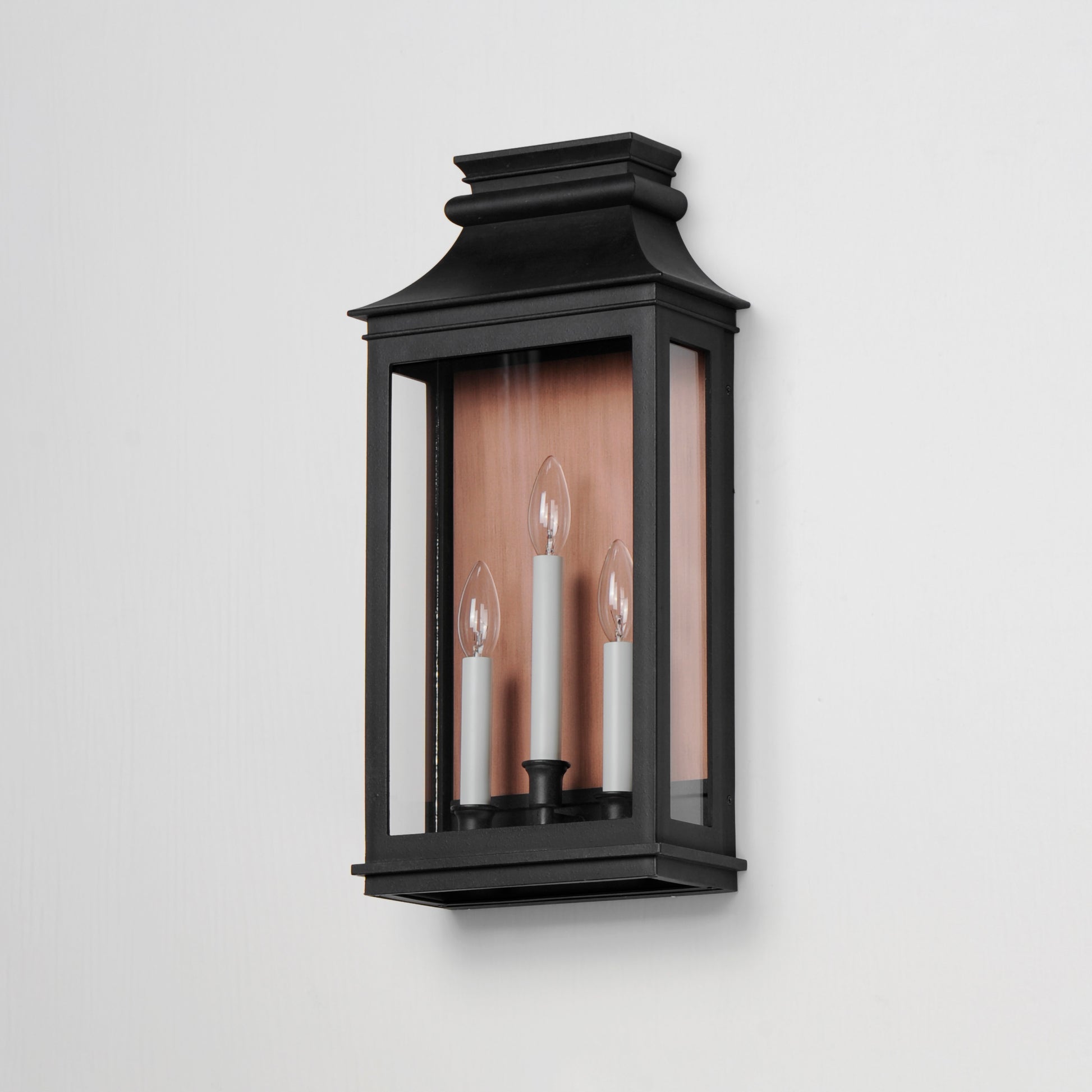 Savannah VX 3-Light Outdoor Sconce Antique Copper/Black Oxide by Maxim Lighting