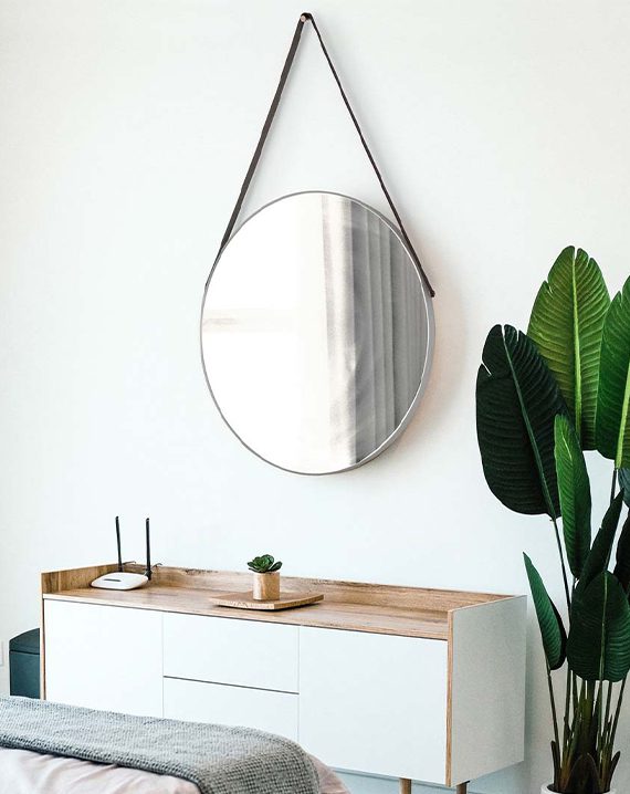 Aurora 36" Round Backlit LED Wall Mirror by Nova of California, Default – view 2