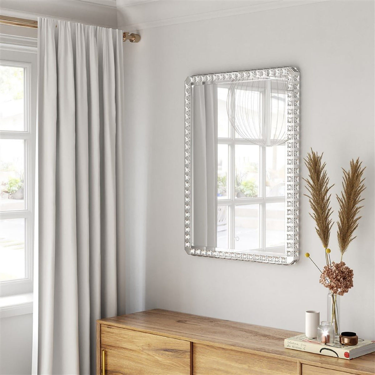 Marilyn Rectangular LED Wall Mirror by Nova of California – view 3