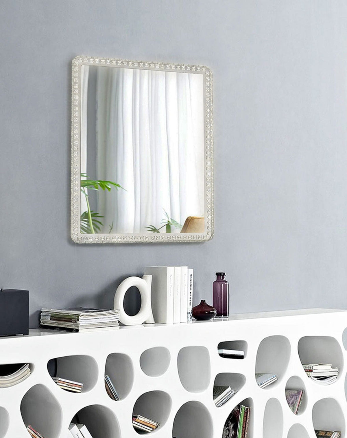 Marilyn Rectangular LED Wall Mirror by Nova of California – view 4