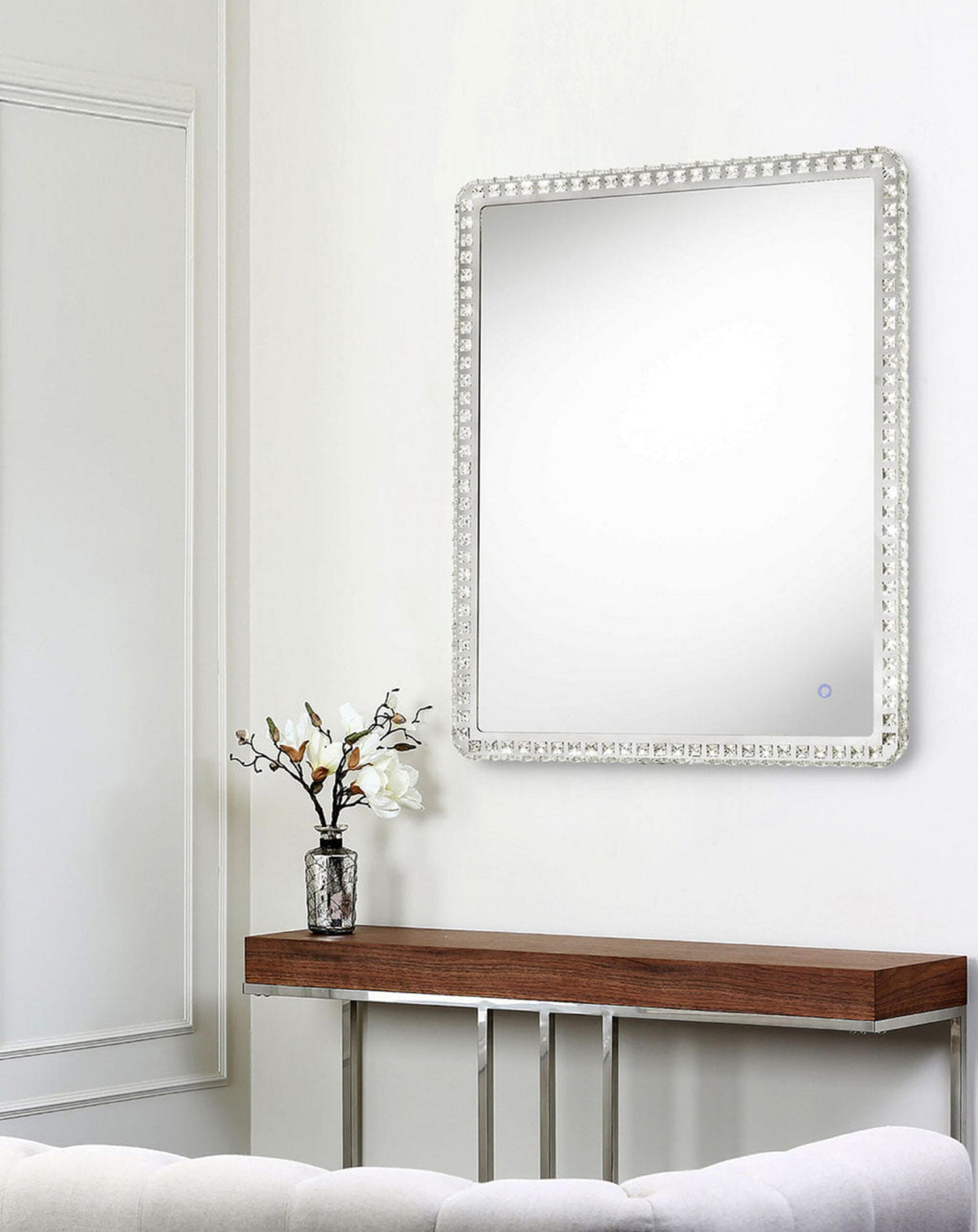 Marilyn Rectangular LED Wall Mirror by Nova of California – view 5