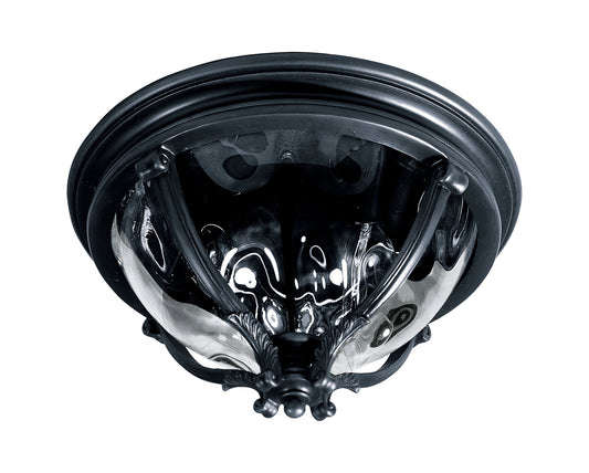 Camden 3-Light Outdoor Ceiling Mount Black by Maxim Lighting