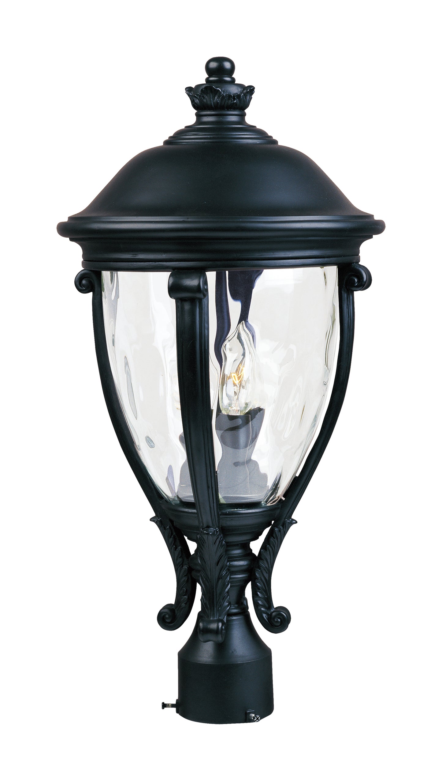 Camden VX 3-Light Outdoor Pole/Post Lantern Black by Maxim Lighting