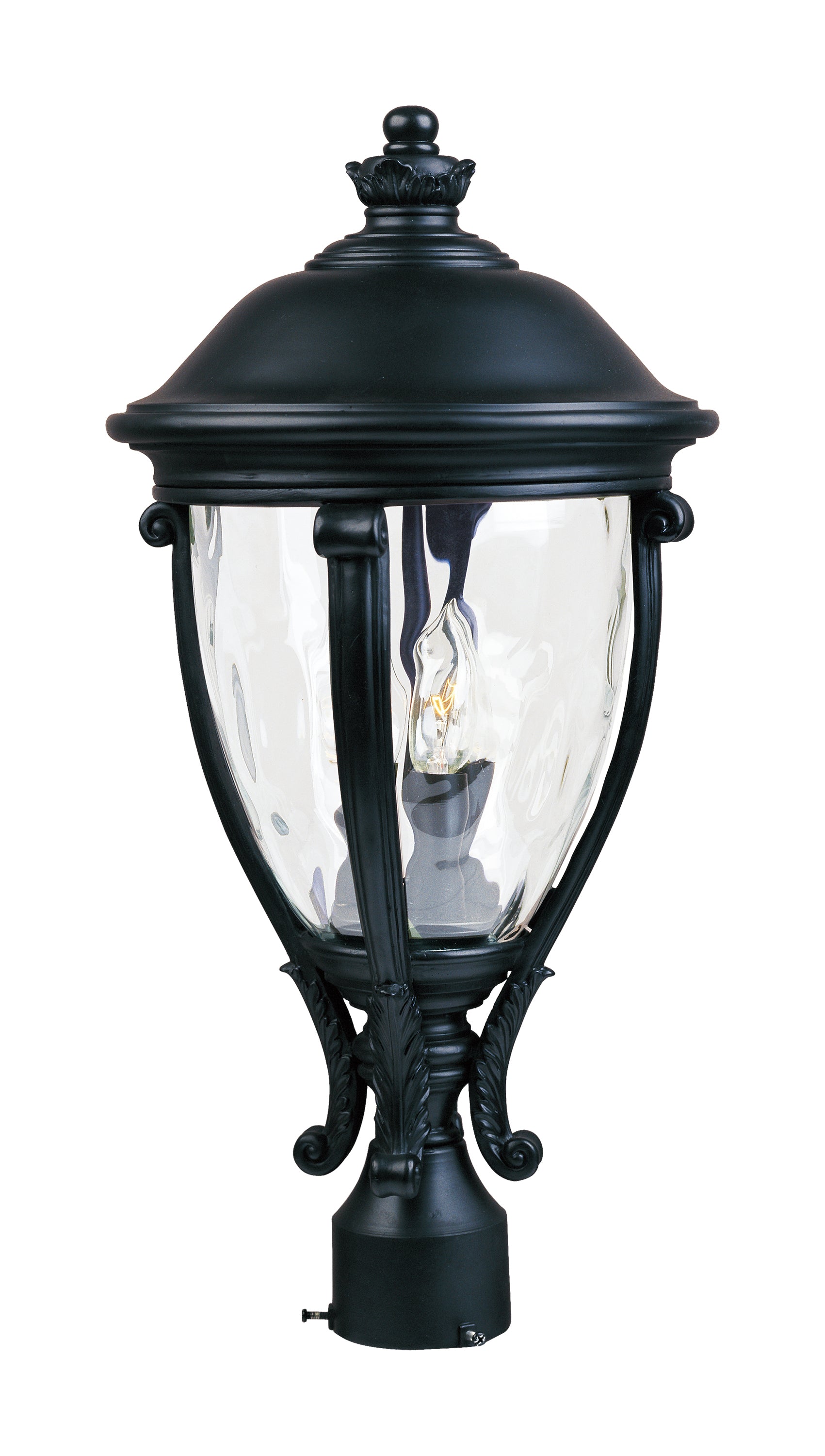 Camden VX 3-Light Outdoor Pole/Post Lantern Black by Maxim Lighting