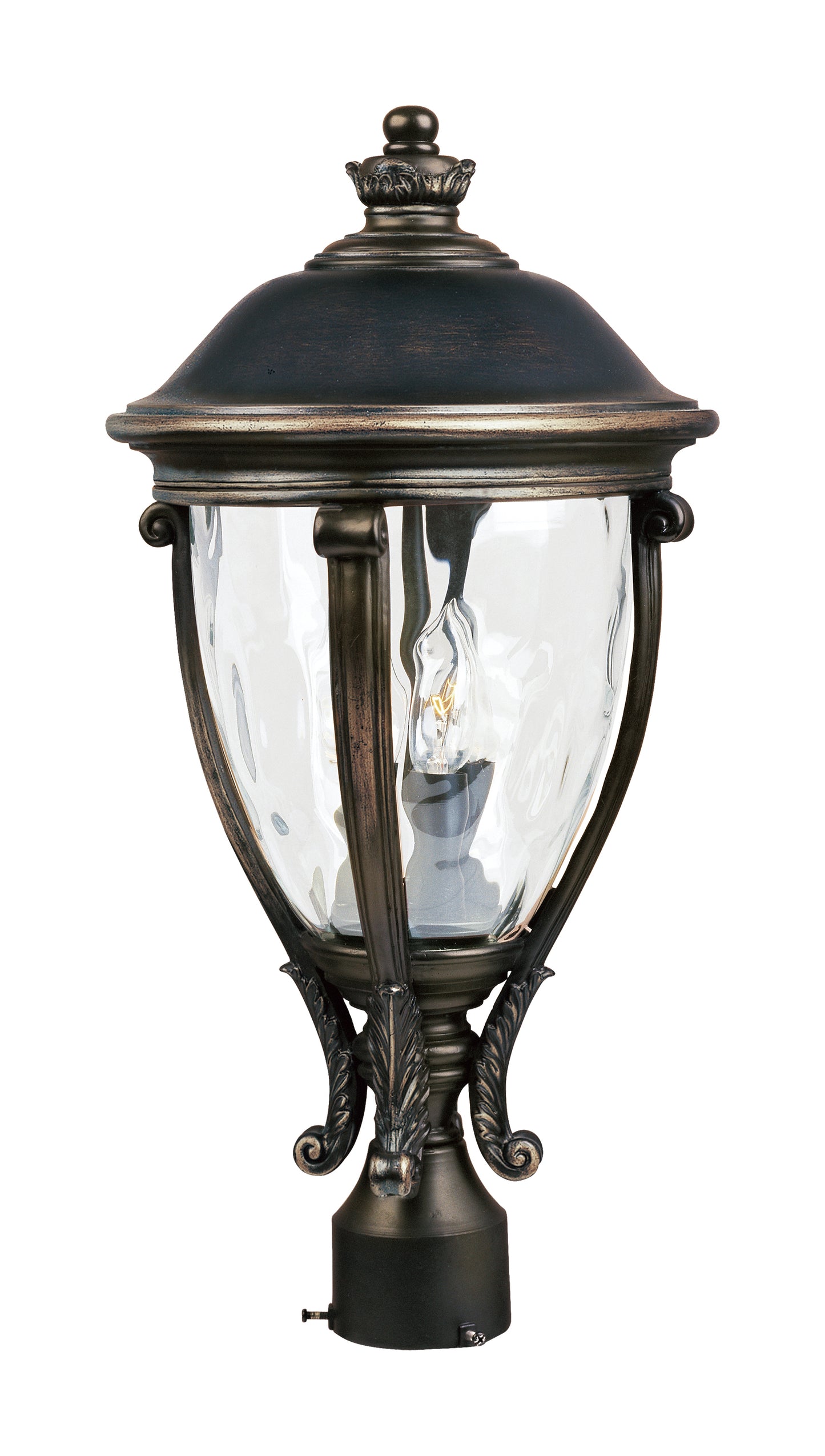 Camden VX 3-Light Outdoor Pole/Post Lantern Golden Bronze by Maxim Lighting