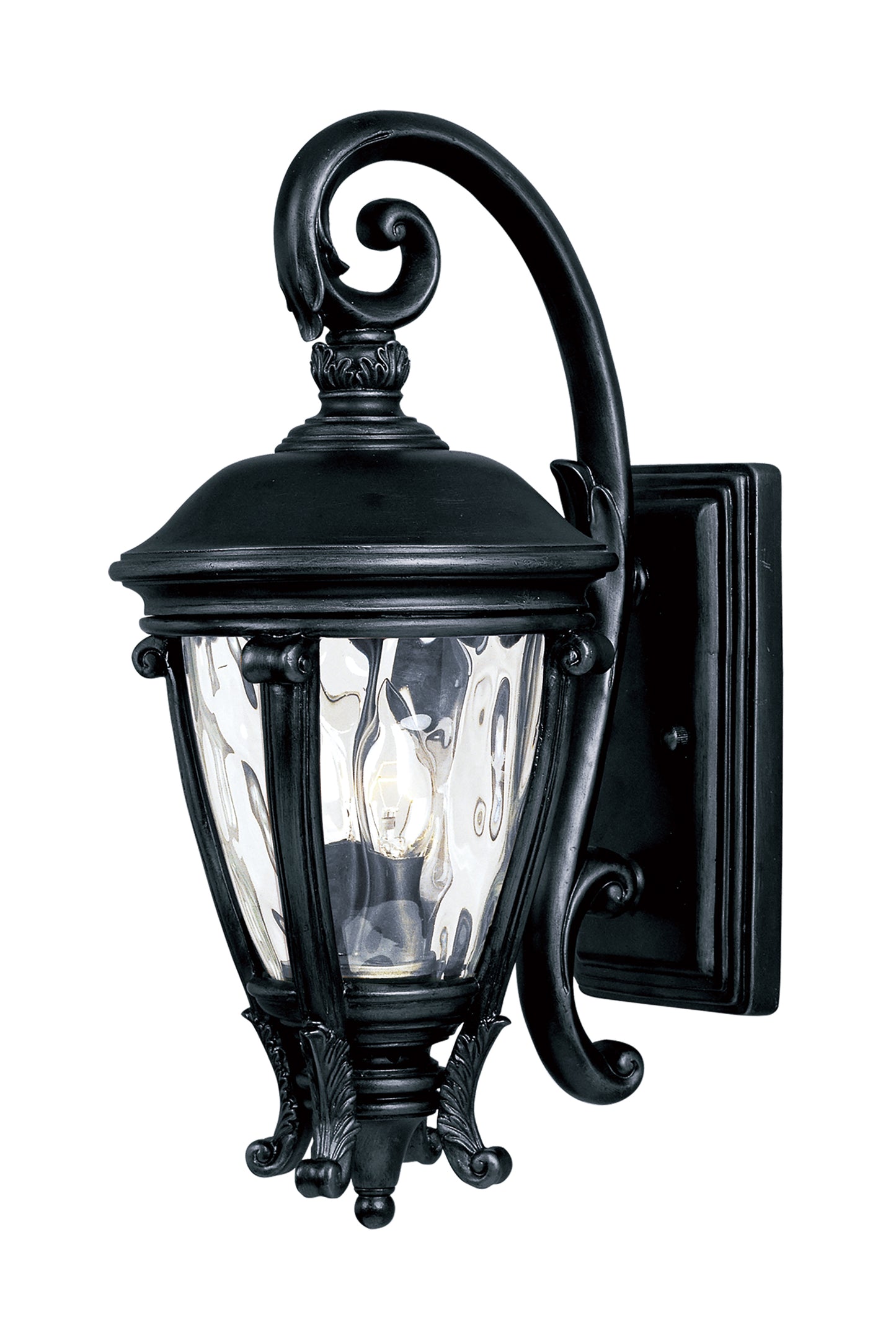 Camden VX 2-Light Outdoor Wall Lantern Black by Maxim Lighting