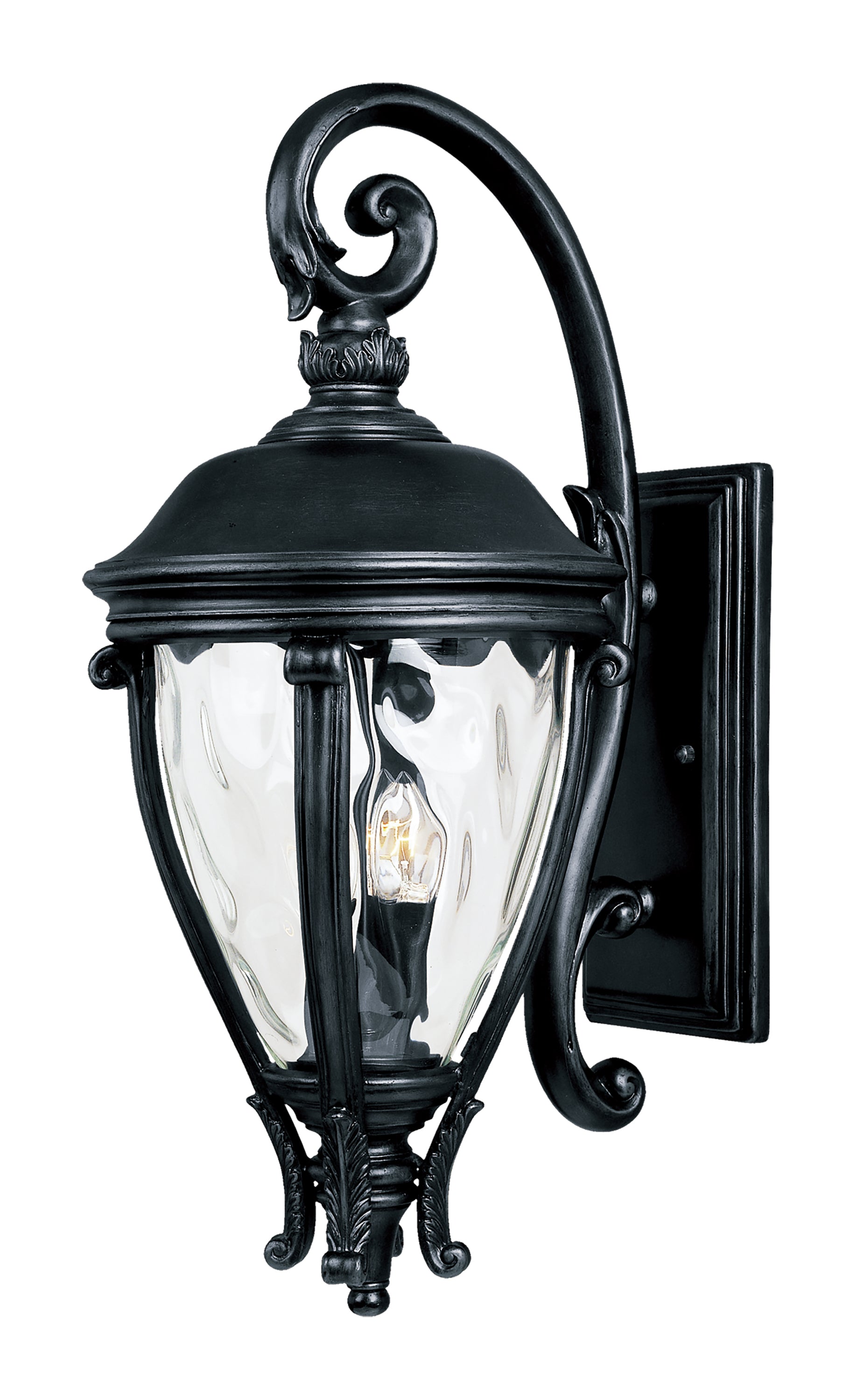 Camden VX 3-Light Outdoor Wall Lantern Black by Maxim Lighting