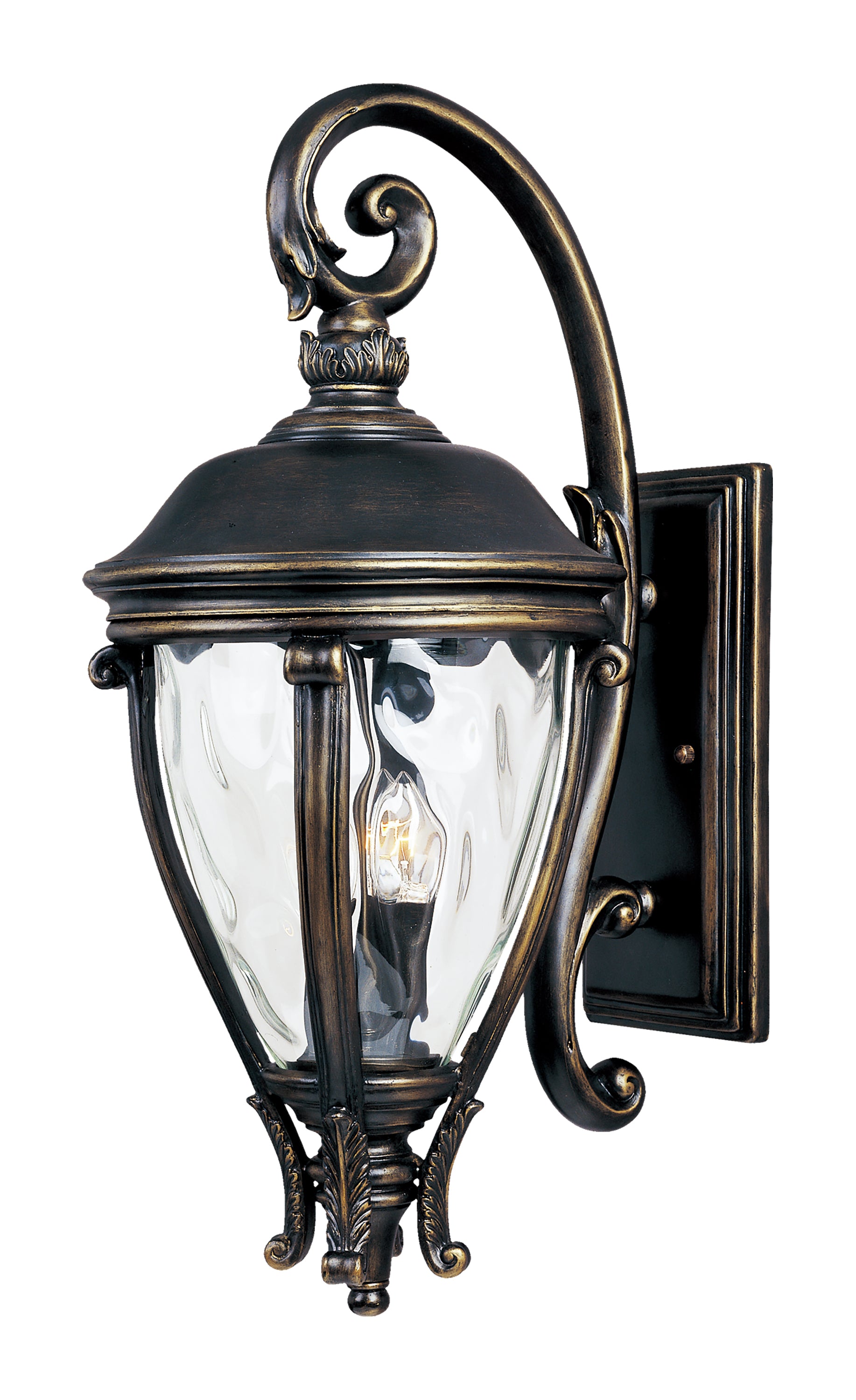 Camden VX 3-Light Outdoor Wall Lantern Golden Bronze by Maxim Lighting