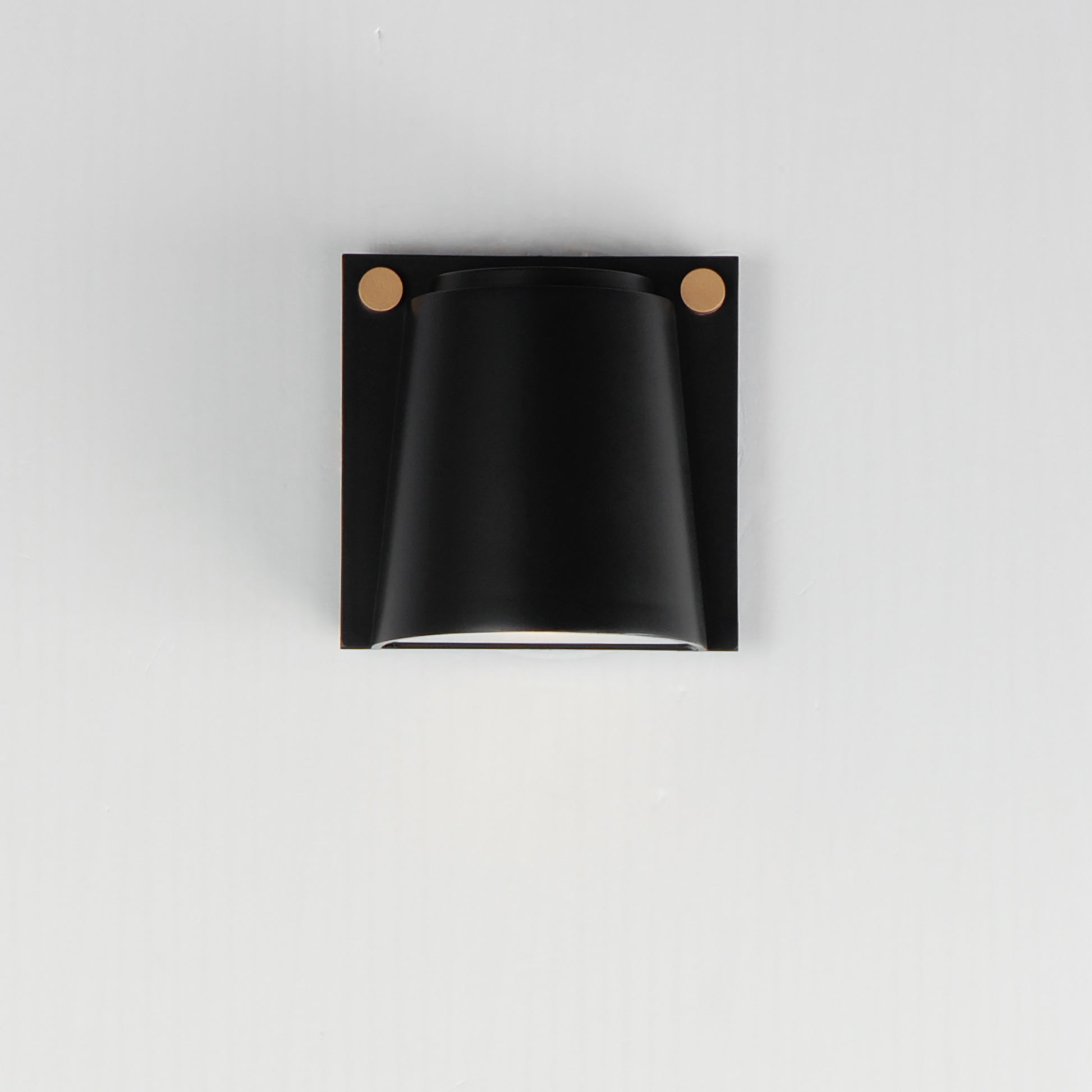 Rivet VX Small LED Outdoor Sconce Black/Antique Brass by Maxim Lighting