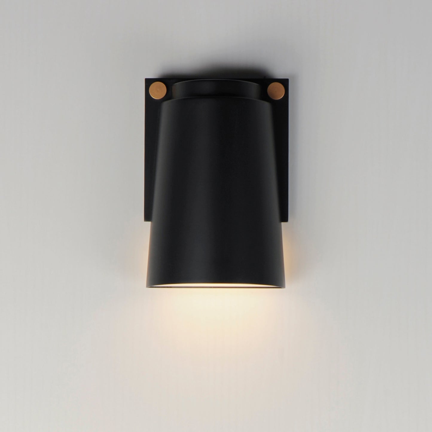Rivet VX LED Outdoor Sconce Black/Antique Brass by Maxim Lighting