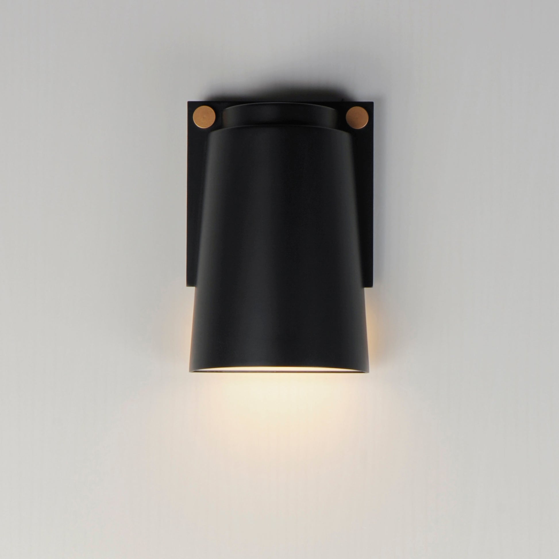 Rivet VX LED Outdoor Sconce Black/Antique Brass by Maxim Lighting