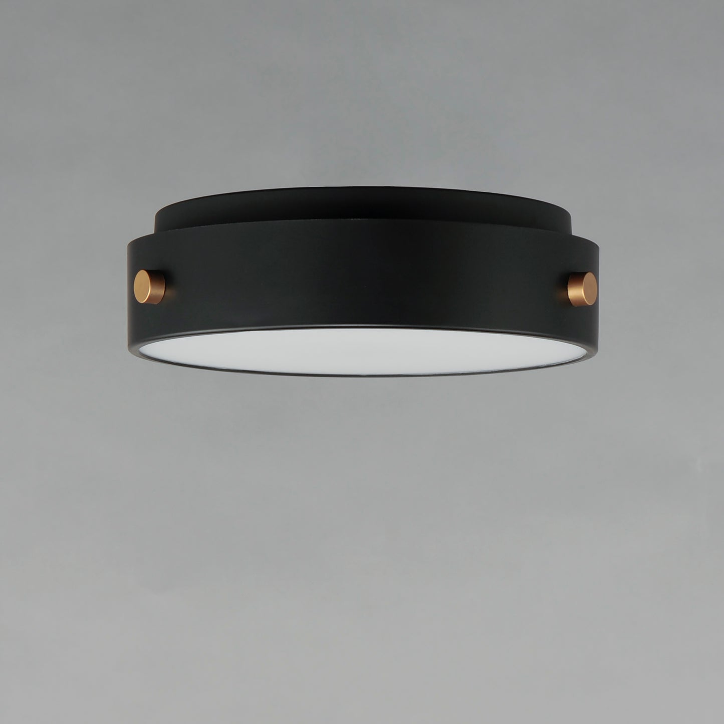 Rivet VX LED Flush Mount Black/Antique Brass by Maxim Lighting