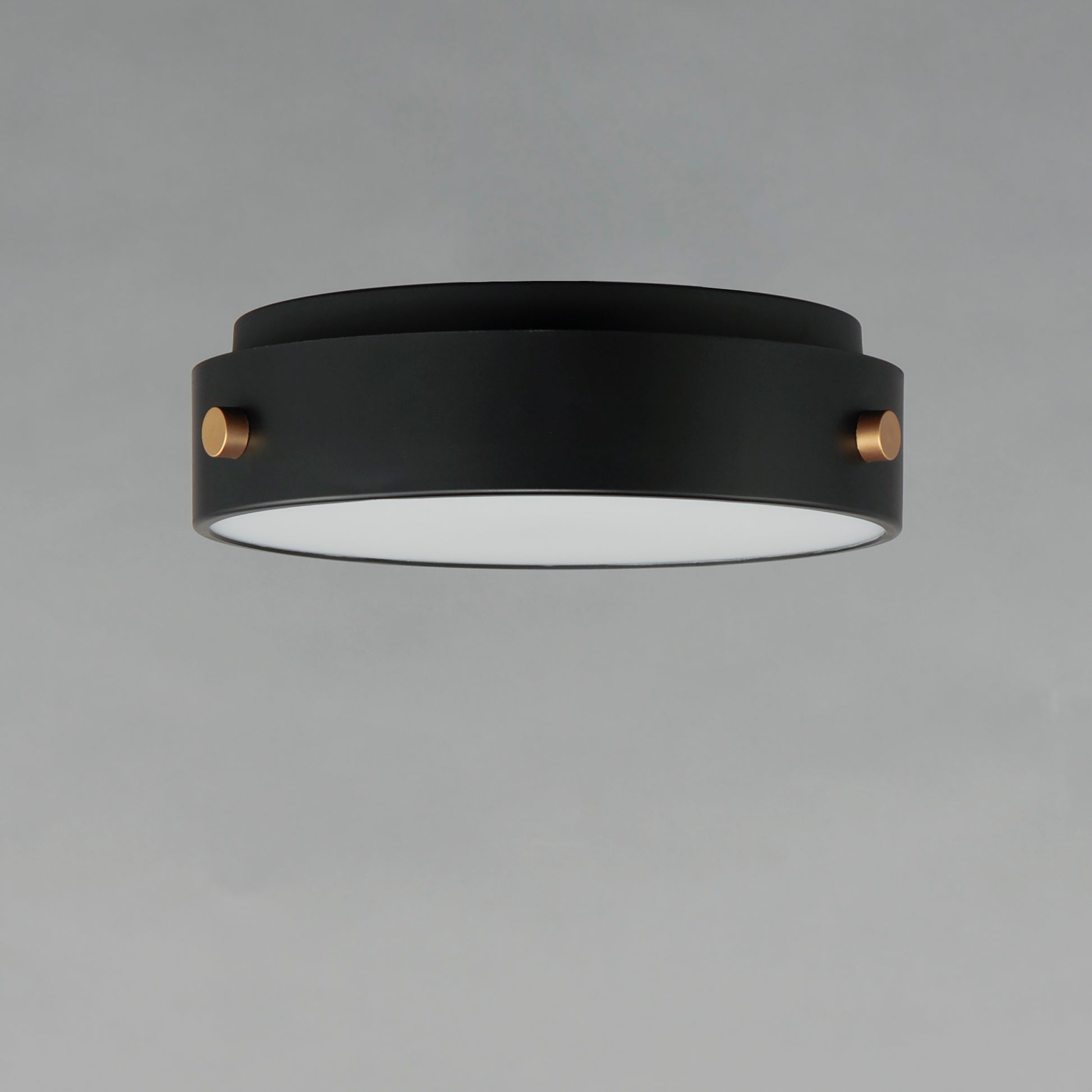 Rivet VX LED Flush Mount Black/Antique Brass by Maxim Lighting