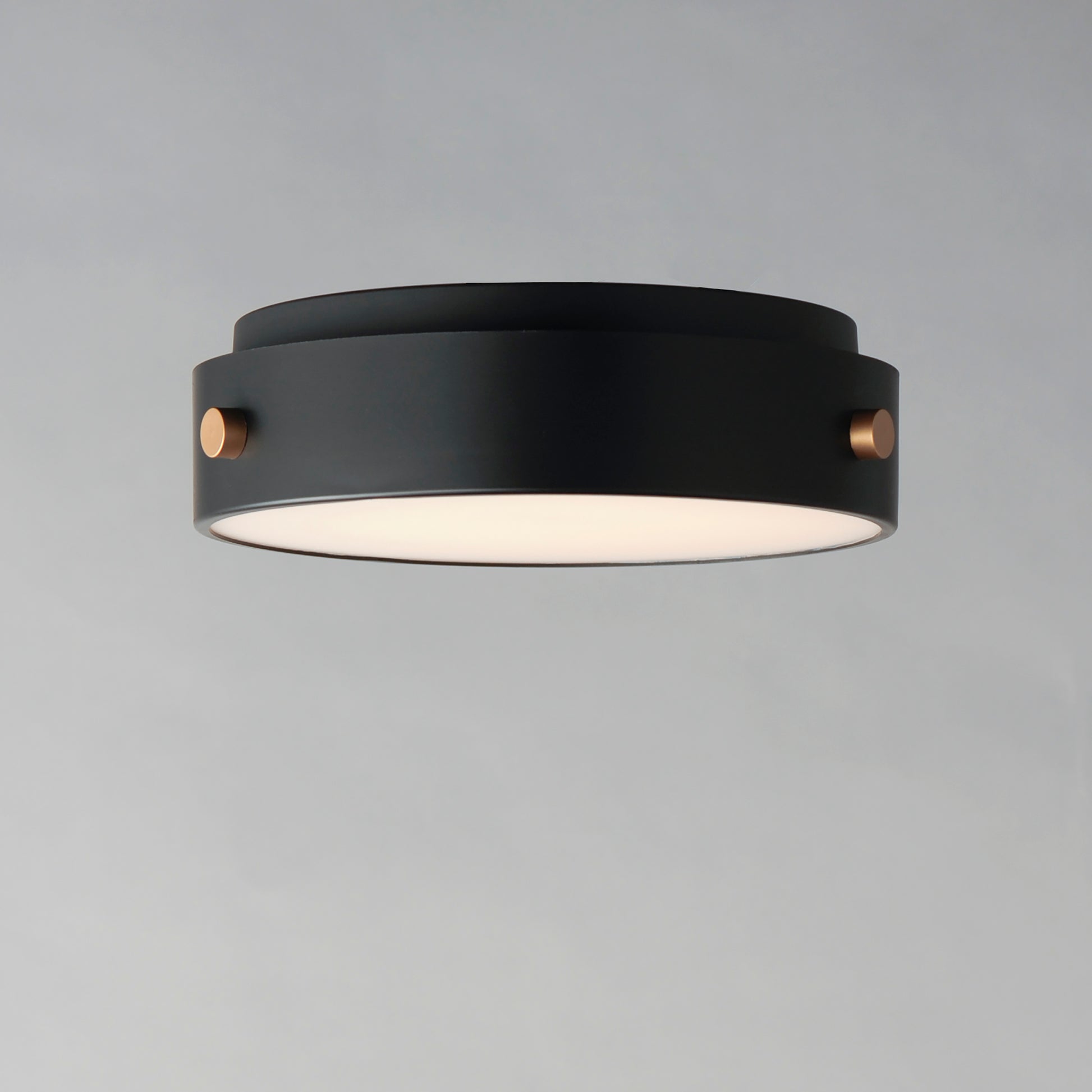 Rivet VX LED Flush Mount Black/Antique Brass by Maxim Lighting