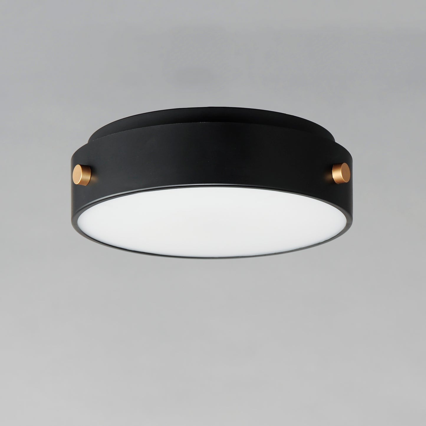 Rivet VX LED Flush Mount Black/Antique Brass by Maxim Lighting