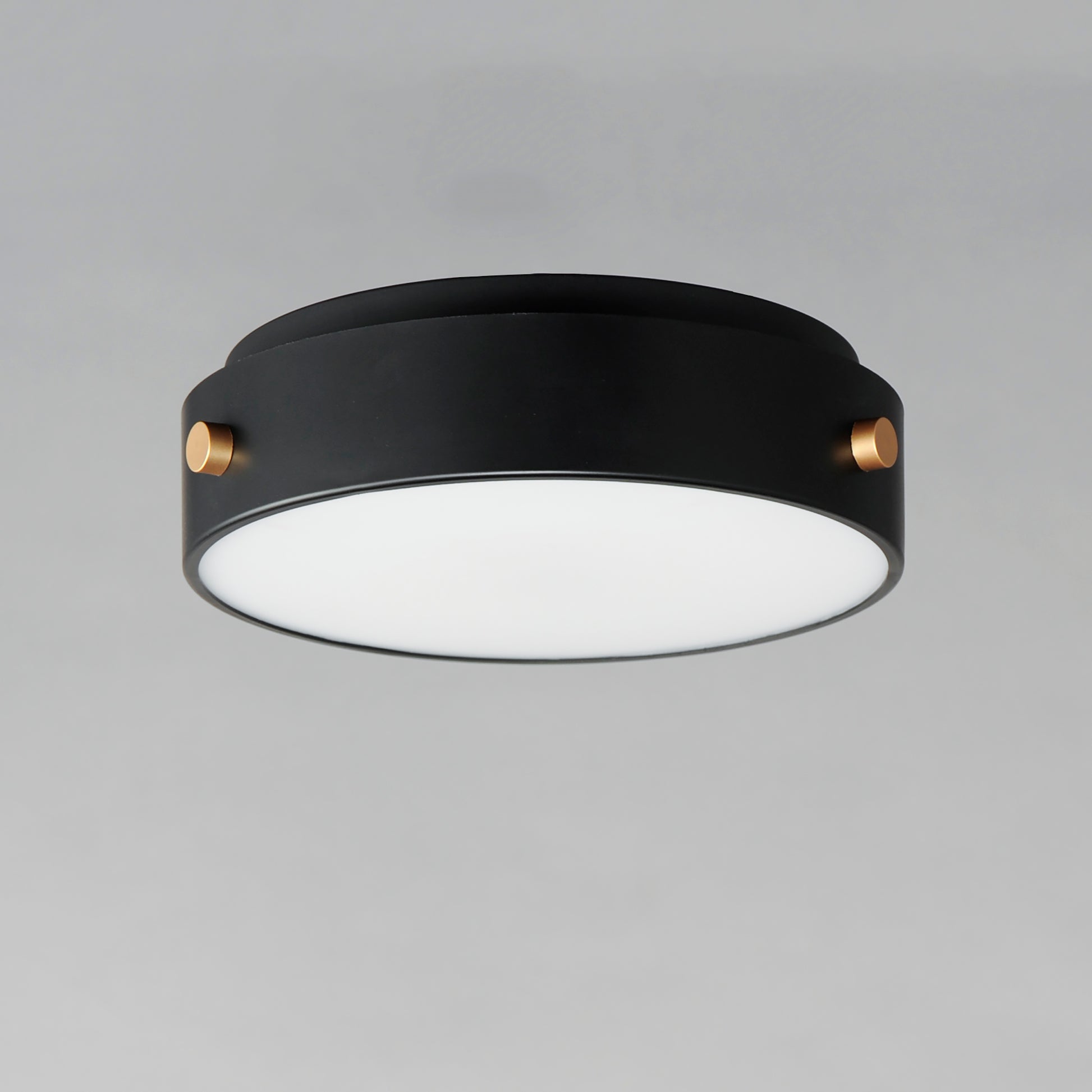 Rivet VX LED Flush Mount Black/Antique Brass by Maxim Lighting