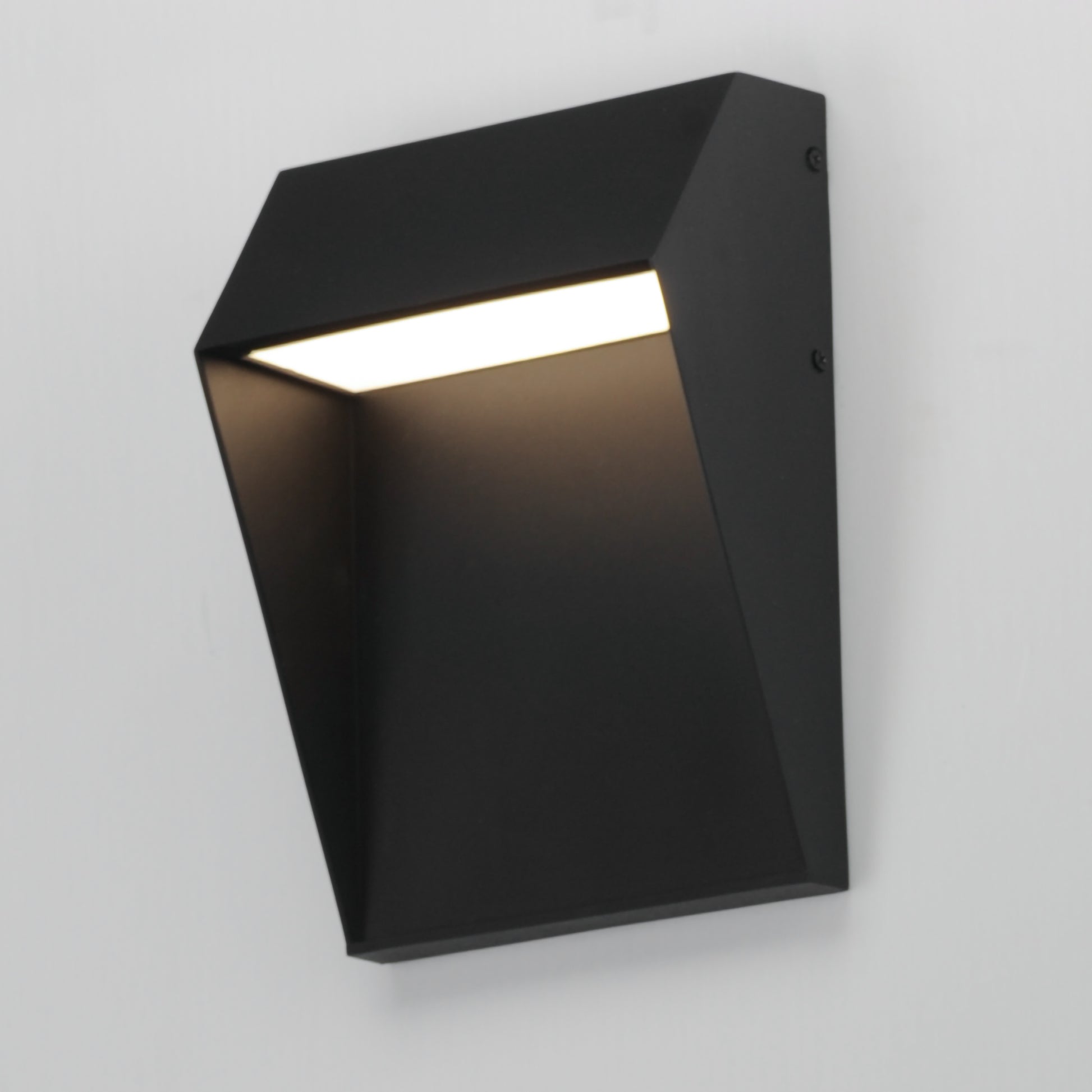 Cliffsdege VX LED Outdoor Wall Sconce Black/Gold by Maxim Lighting