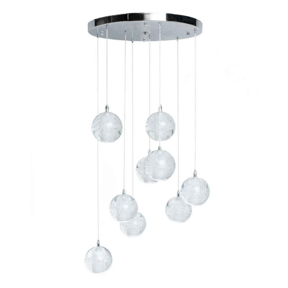 9 light Crystal Spheres Chandelier - Finesse Decor FL-709