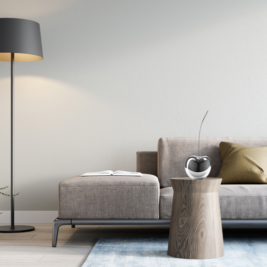 Small Chrome Cherry Sculpture 18" Tall - Finesse Decor E2245-C