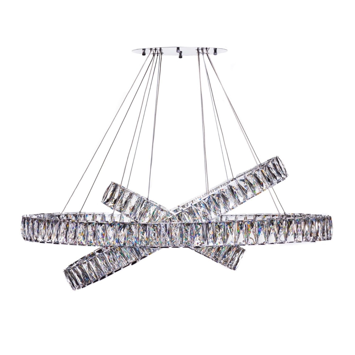 Crystal Elegance LED Chandelier - Finesse Decor CH-415