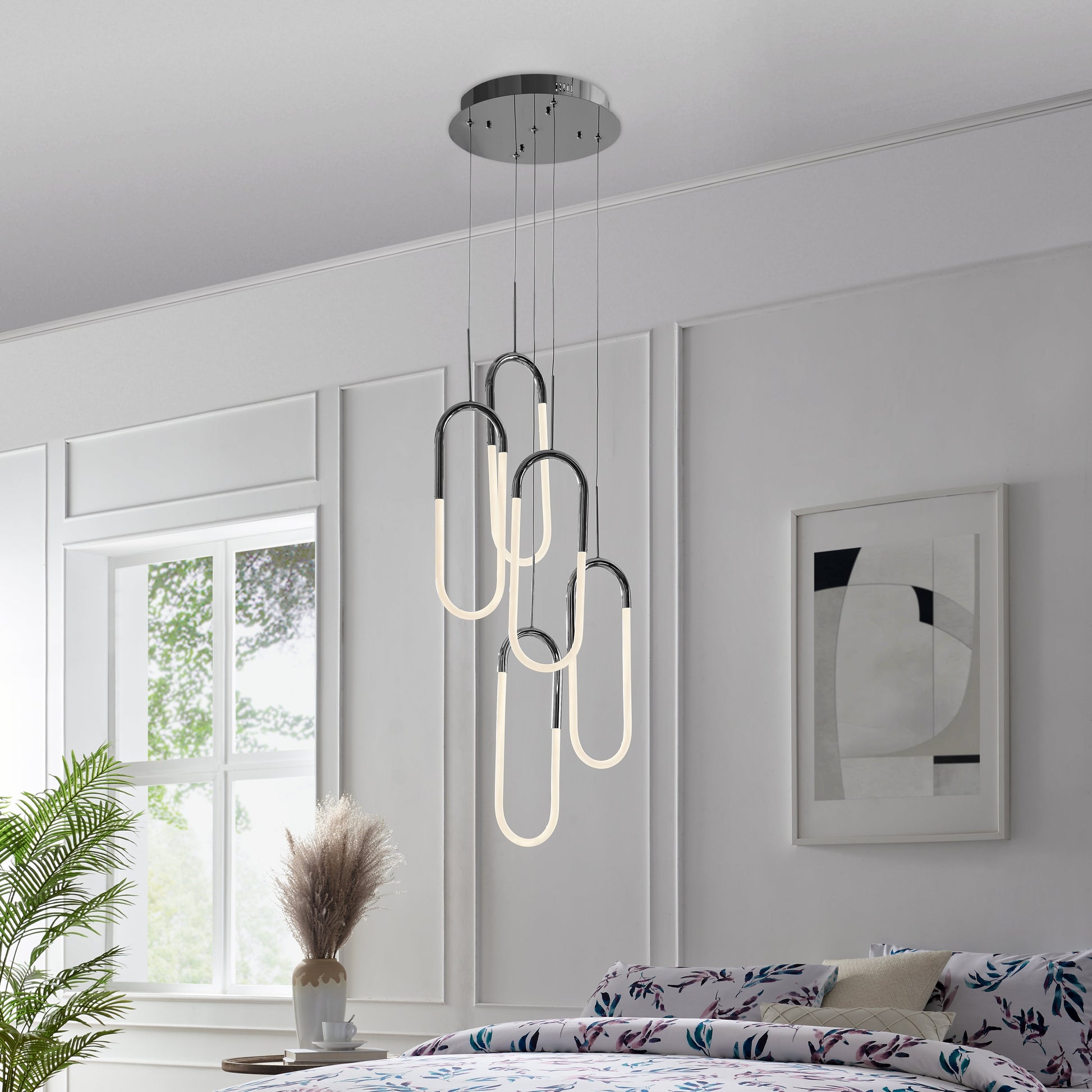 LED Five Clips Chandelier - Finesse Decor CH-0301-5C