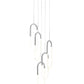 LED Five Clips Chandelier - Finesse Decor CH-0301-5C