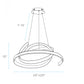 Oslo LED Adjustable Chandelier - Finesse Decor CH-005-B