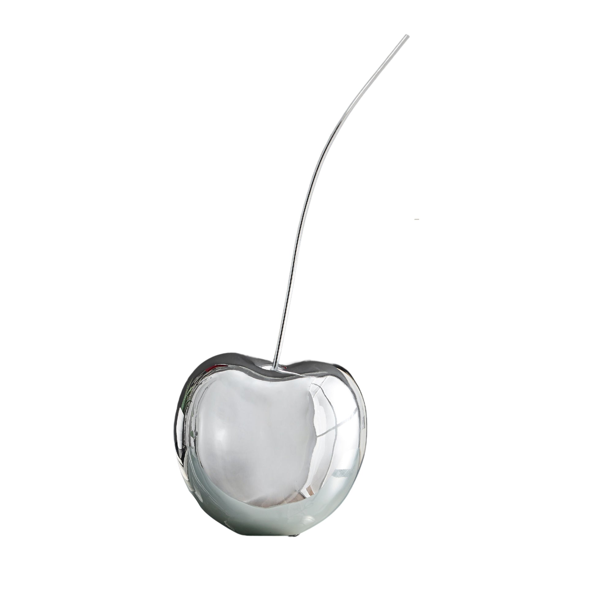 Medium Chrome Cherry Sculpture 22" Tall by Finesse Decor E2250-C