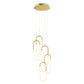 LED Five Clips Chandelier - Finesse Decor CH-0301-5SG