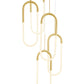 LED Five Clips Chandelier - Finesse Decor CH-0301-5SG