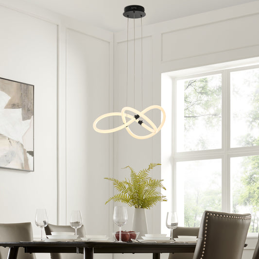 Daisy LED Adjustable Chandelier - Finesse Decor CH-01155-B