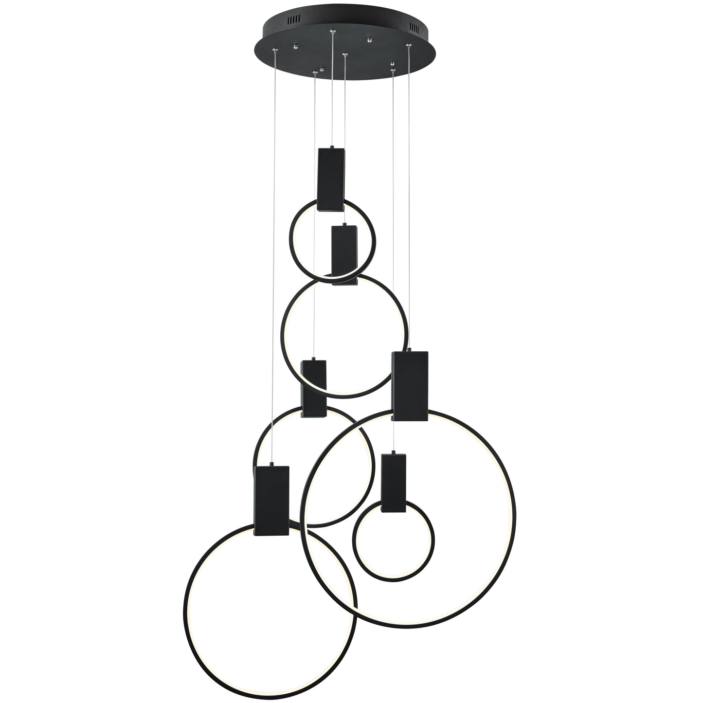 Hong Kong LED Circular Chandelier - Finesse Decor CH-1172-B