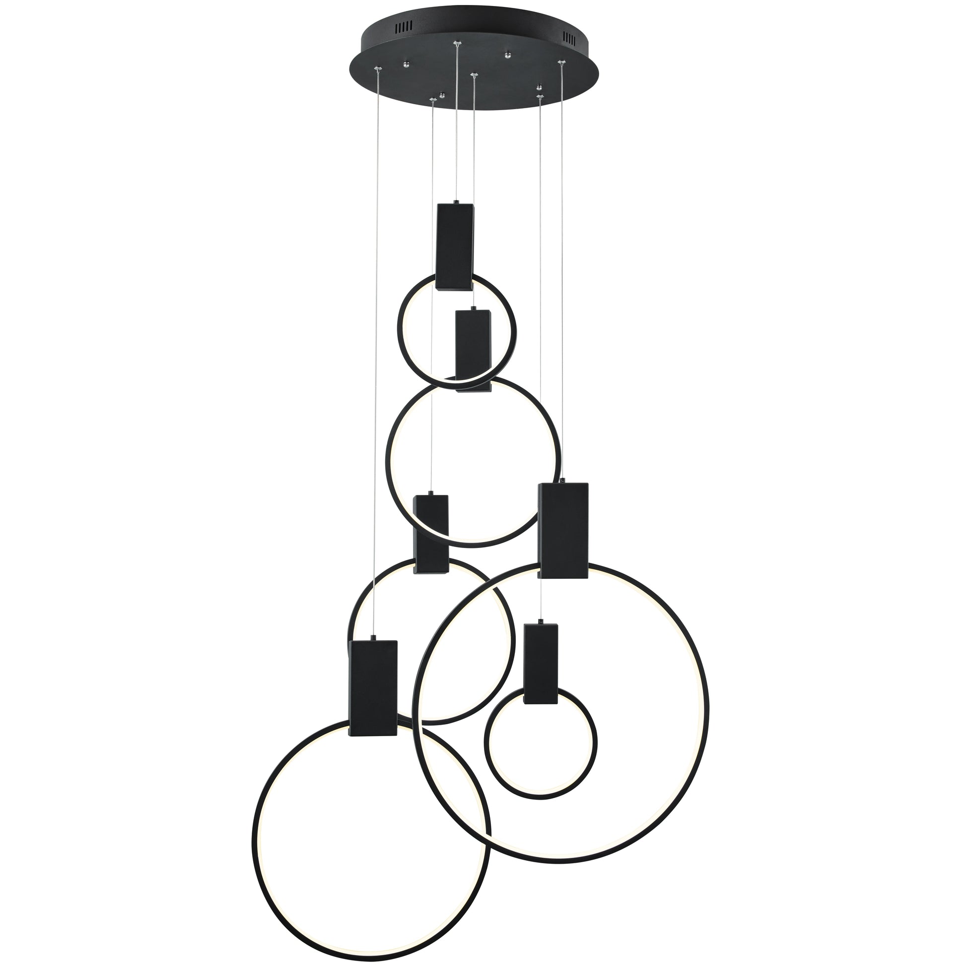 Hong Kong LED Circular Chandelier - Finesse Decor CH-1172-B
