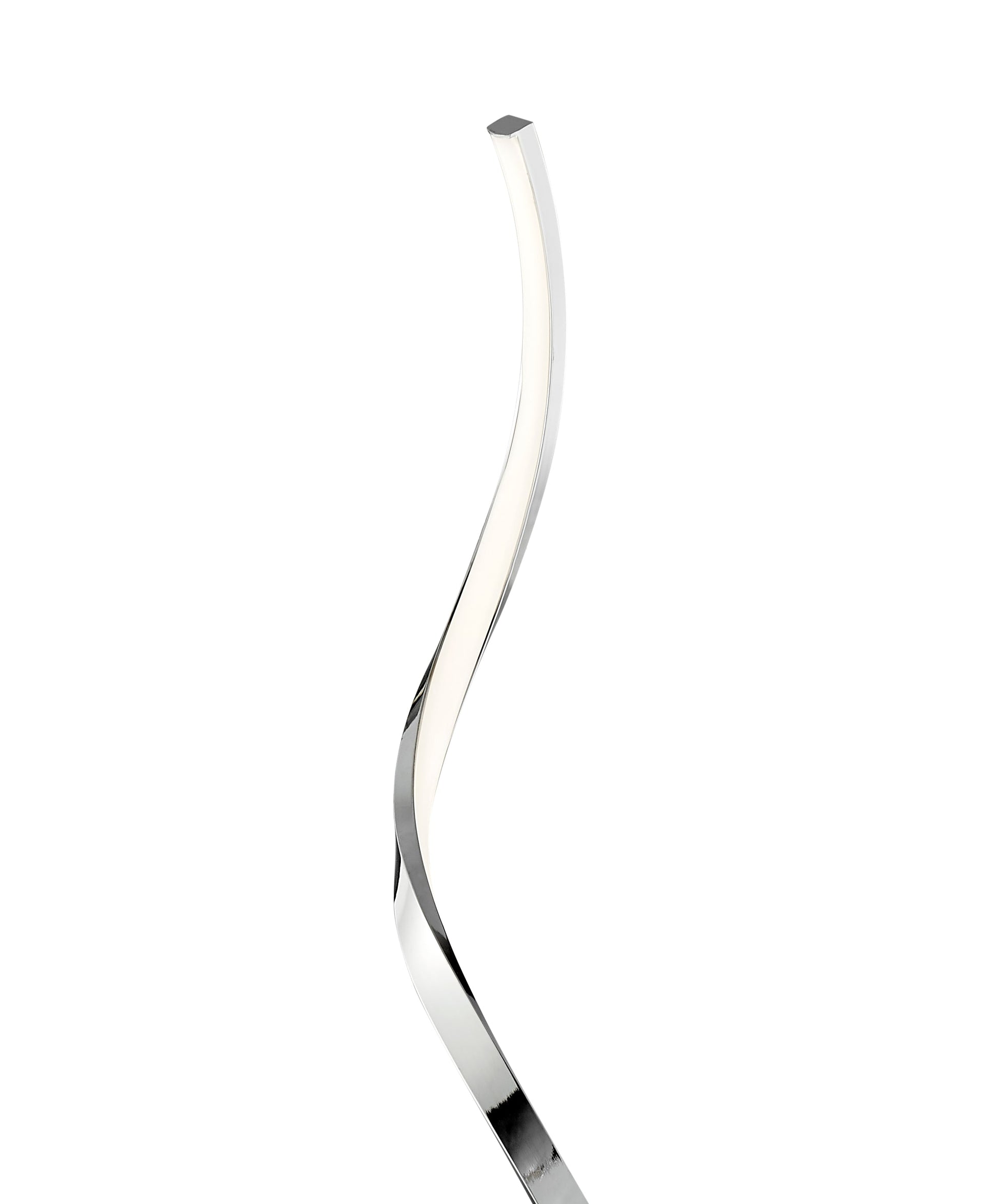 Modern Spiral LED 61" Chrome Floor Lamp - Finesse Decor FL-0052