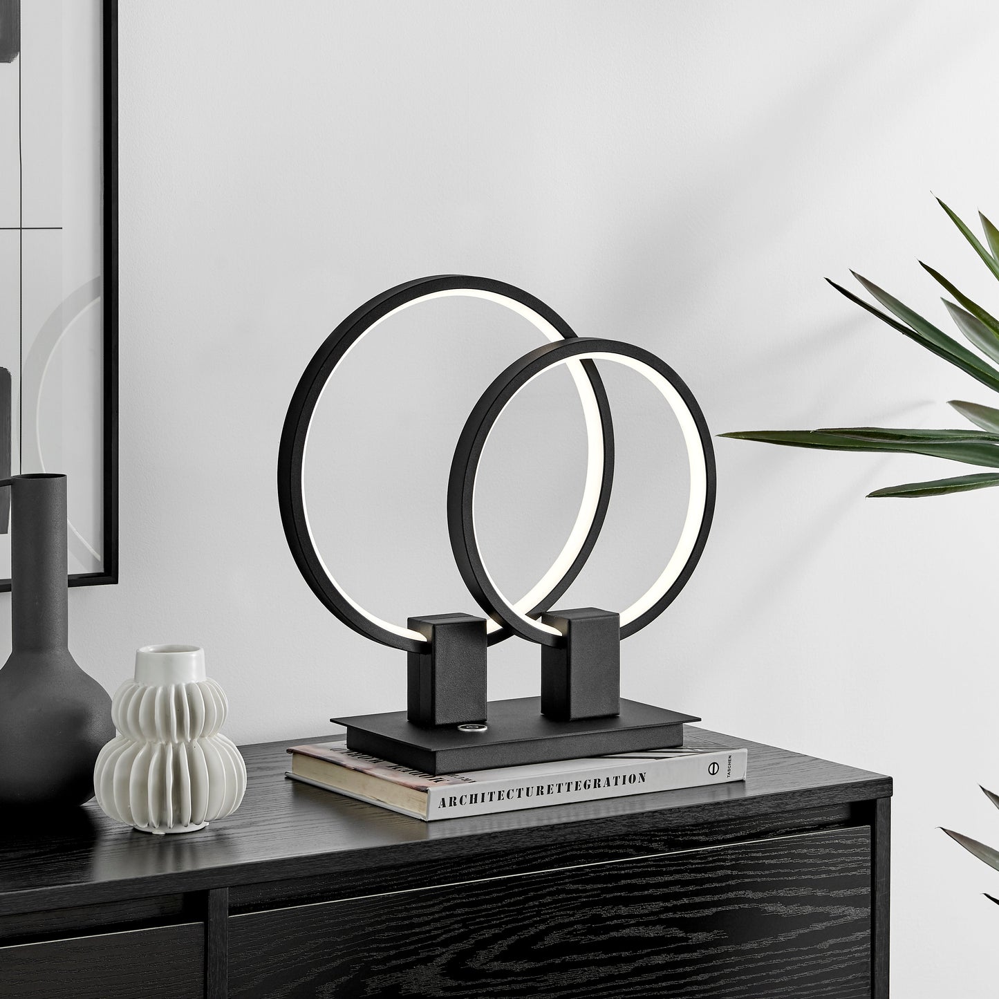 Hong Kong LED Short Table Lamp - Finesse Decor TL-1172-S-MB