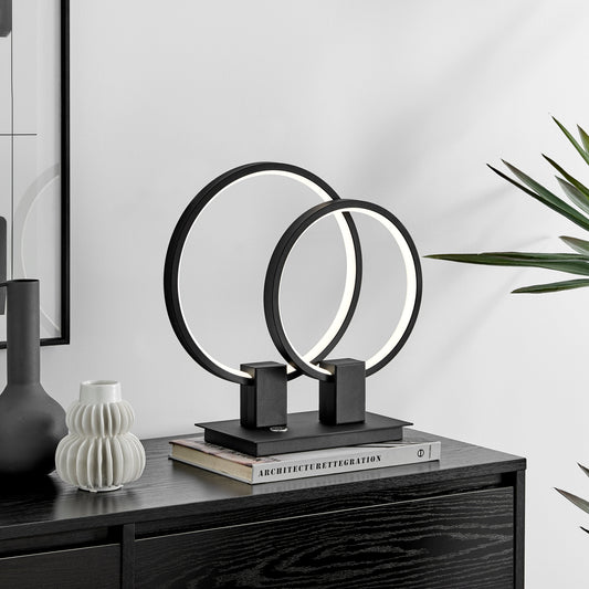 Hong Kong LED Short Table Lamp - Finesse Decor TL-1172-S-MB