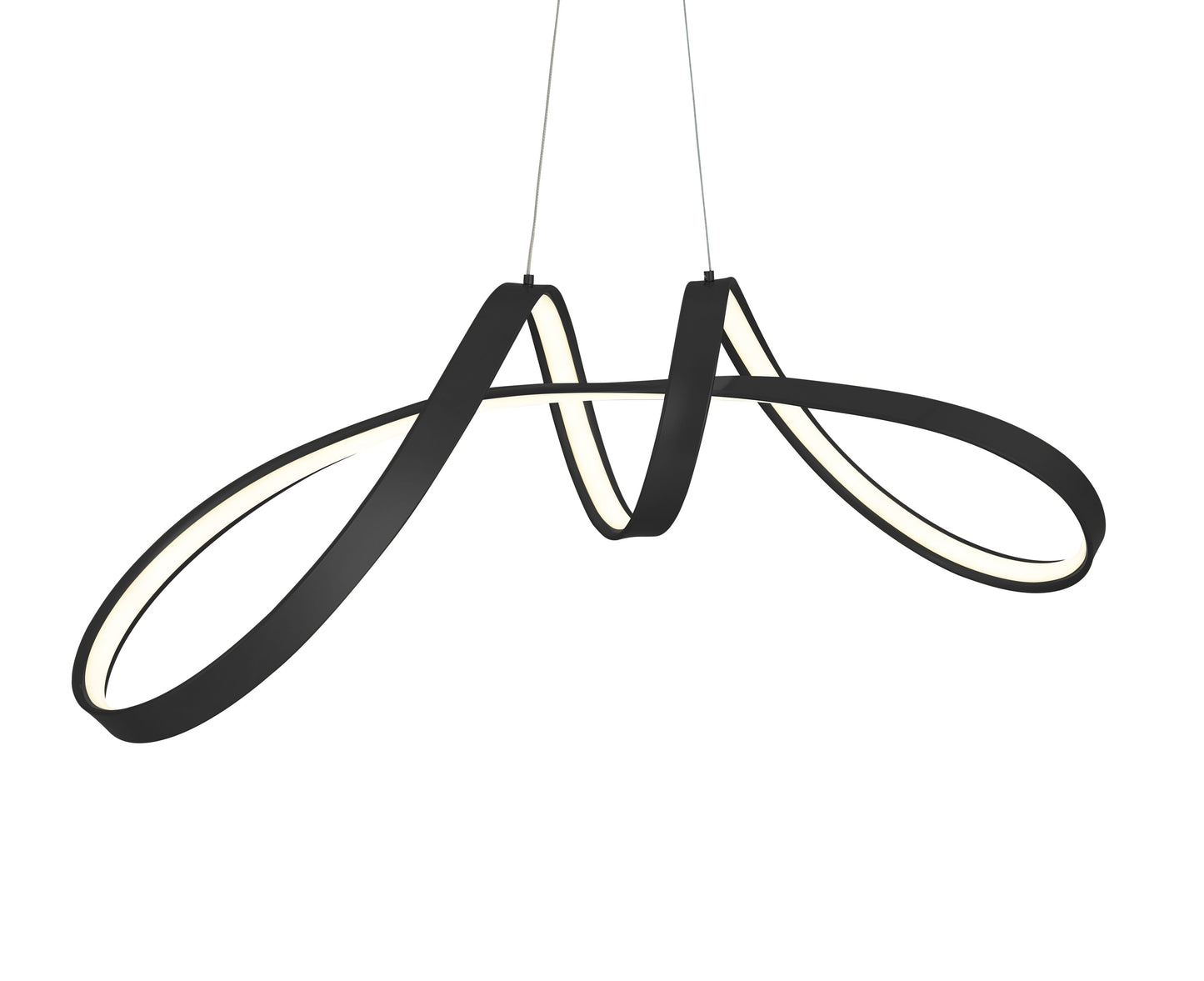 Bucharest LED Chandelier Black by Finesse Decor CH-003-B