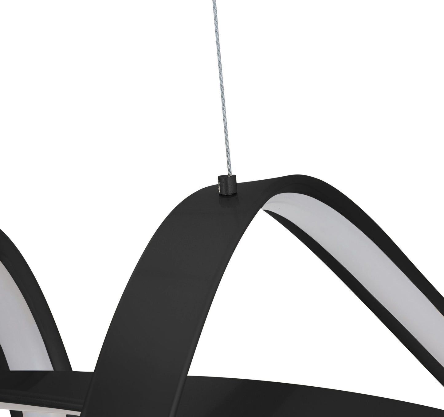 Bucharest LED Chandelier Black by Finesse Decor CH-003-B