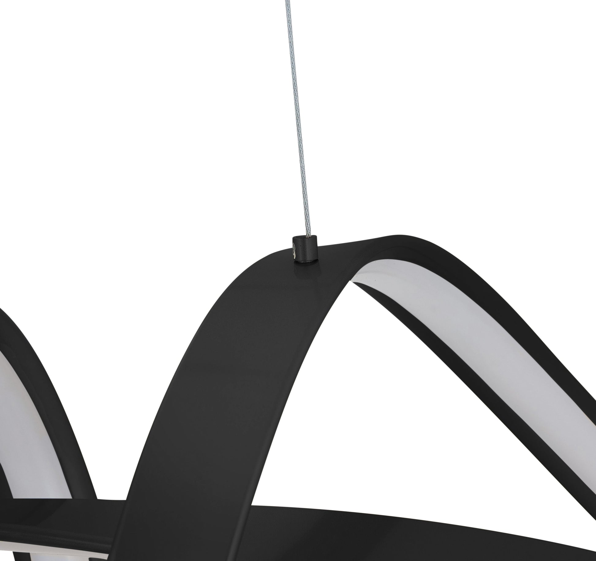 Bucharest LED Chandelier Black by Finesse Decor CH-003-B