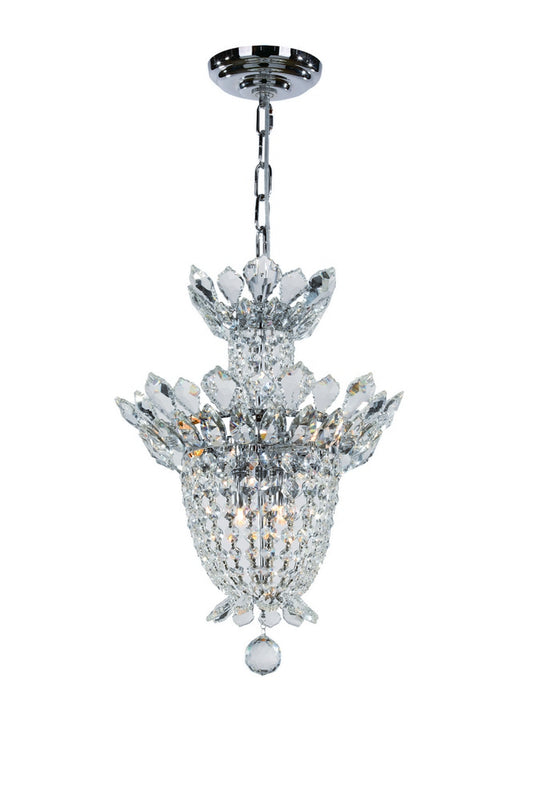 Empire Chandelier 6-Light in Chrome 4812CH by StarFire Crystal