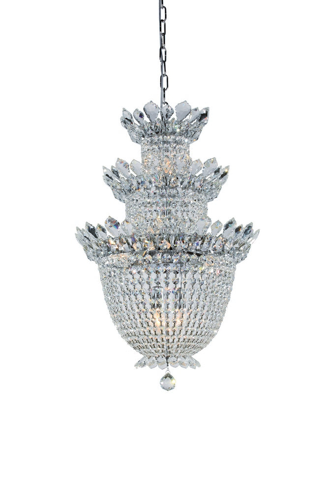 Empire Chandelier 13-Light in Chrome 4818CH by StarFire Crystal