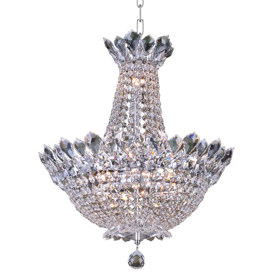 Empire Chandelier 12-Light in Chrome 4820CH by StarFire Crystal