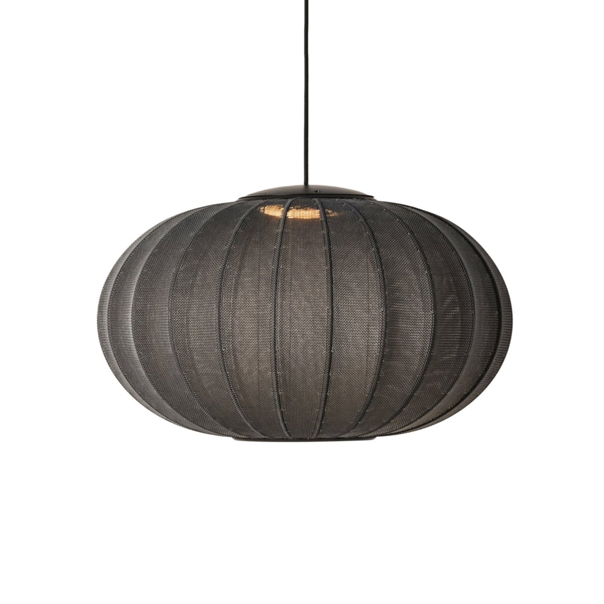 Knit-Wit Oval 57 LED Pendant by Made by Hand, Black (photo 17)