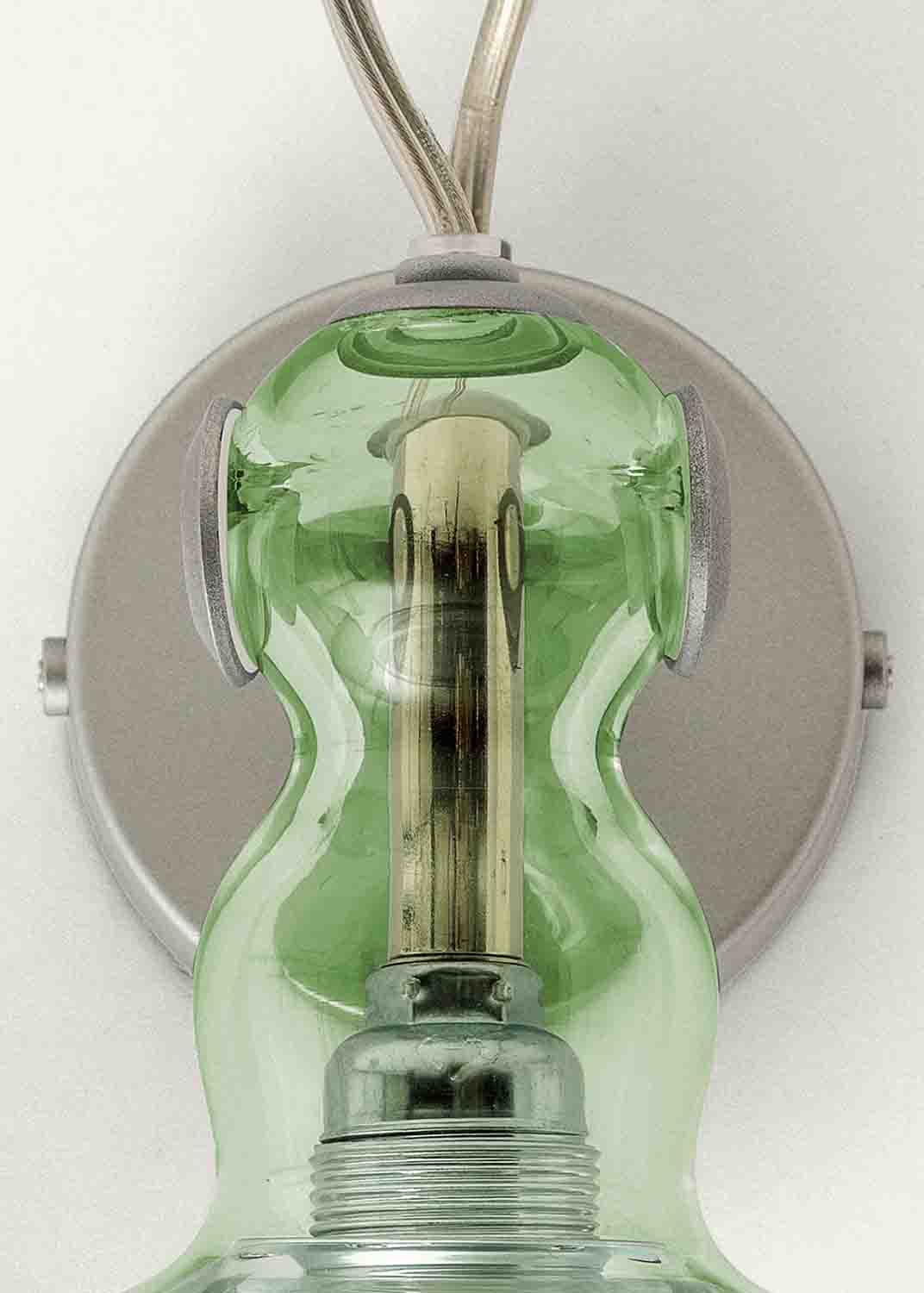 Produzione Privata Acquaparete in green glass – wall light by Michele De Lucchi, photo 13