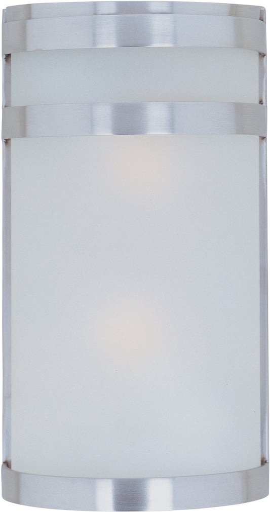 Arc 2-Light Outdoor Wall Sconce Stainless Steel by Maxim Lighting