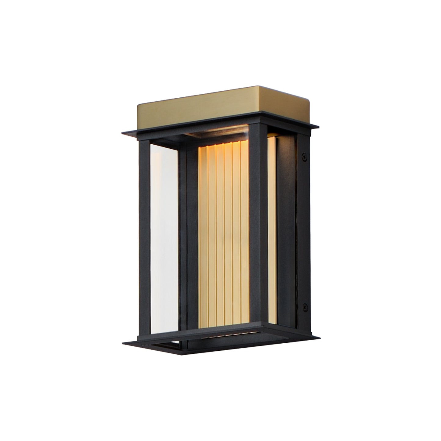 Rincon Small LED Outdoor Sconce Black/Gold by Maxim Lighting